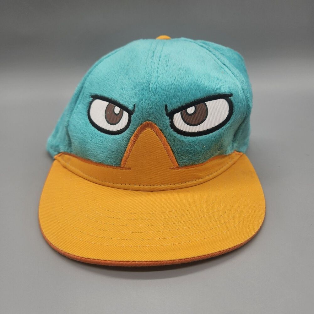Disney Phineas And Ferb Wheres Perry? Fleece Snapback Adjustable Hat NWT